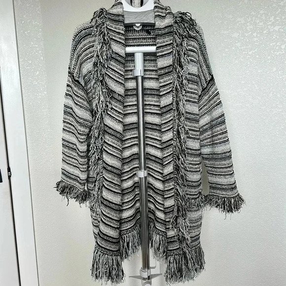 Manila Grace Cardigan Women’s size M - Cream Blue Black and White - Picture 1 of 4